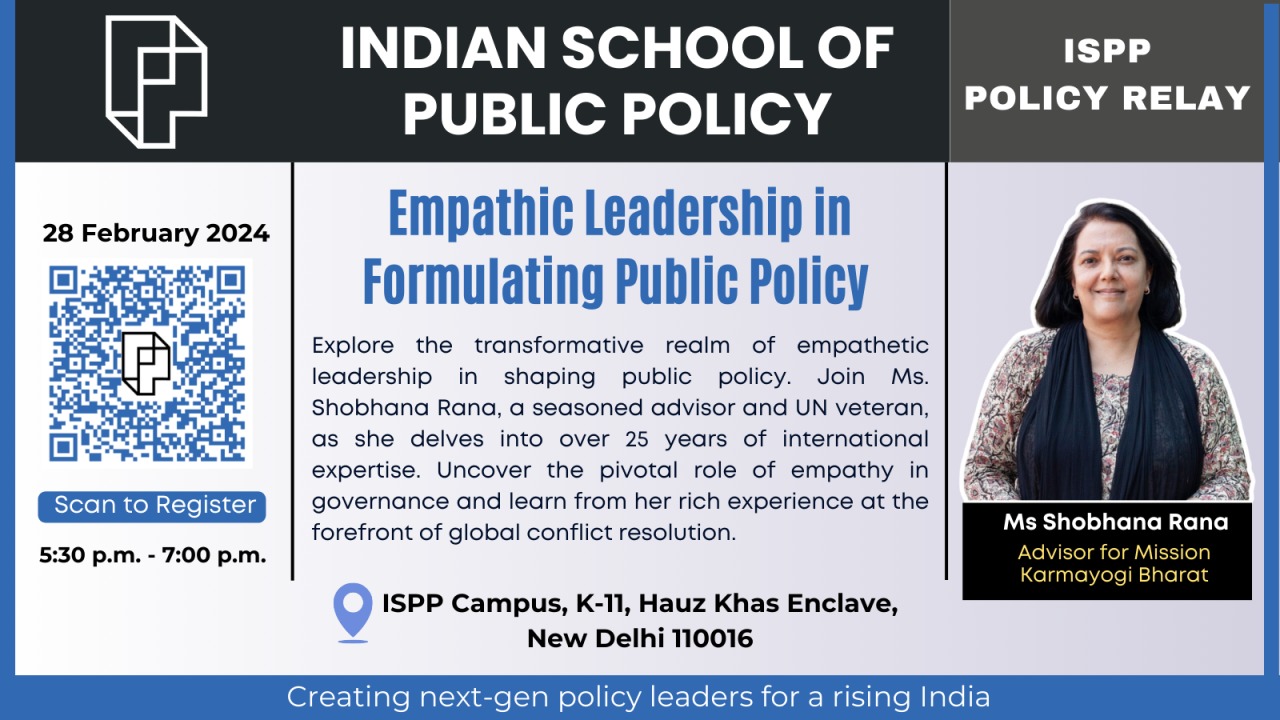 ISPP Policy Relay: Empathic Leadership in Formulating Public Policy