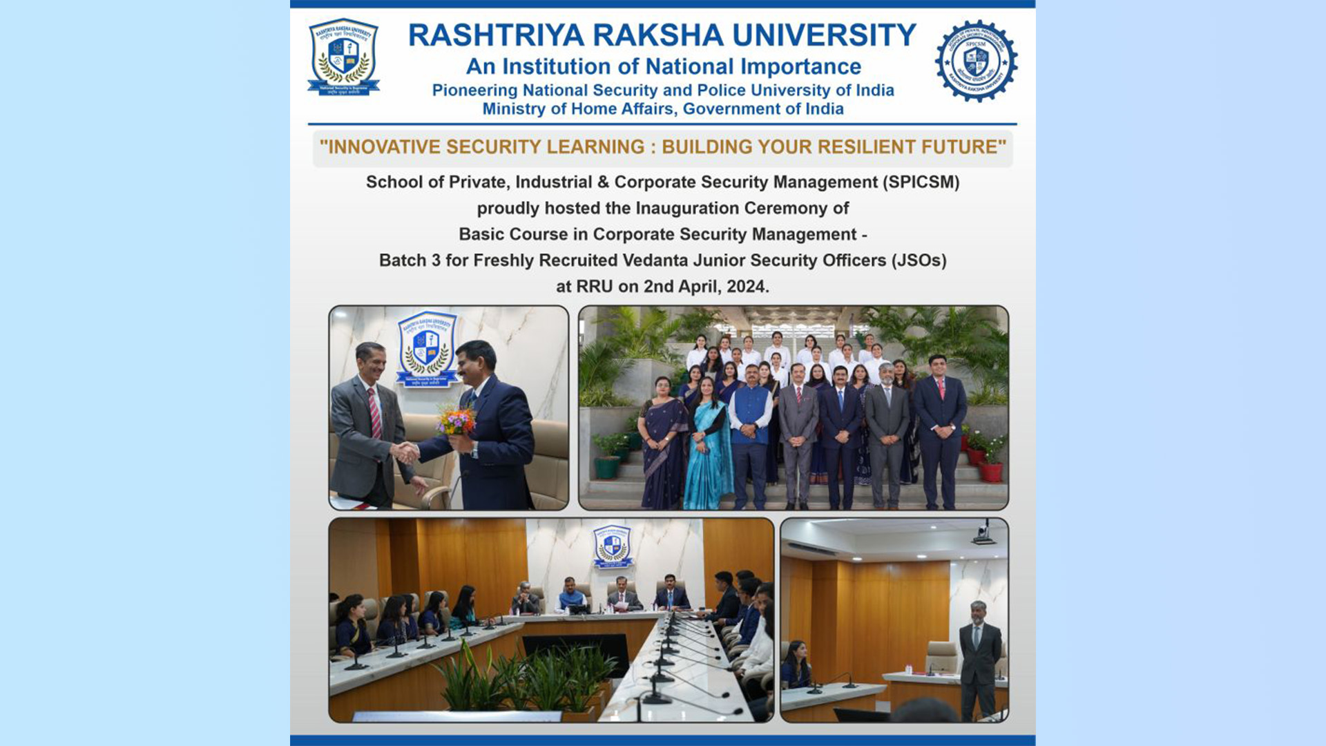 The School of Private, Industrial, and Corporate Security Management (SPICSM RRU) proudly hosted the inauguration ceremony…