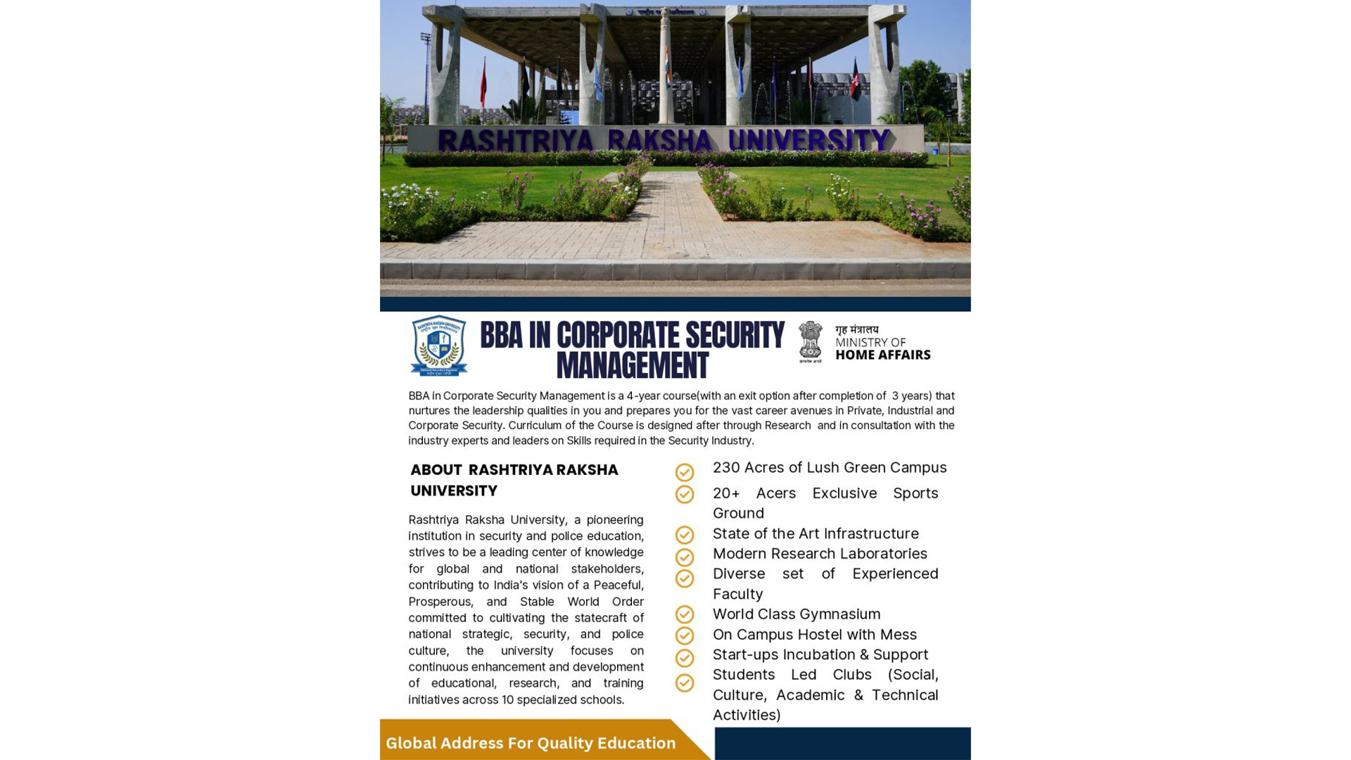 BBA IN CORPORATE SECURITY MANAGEMENT