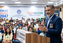 Empowering the Future. My Mission for ‘Viksit Bharat 2047’ through Surakshit Bharat Abhiyan and Youth4Nation keynote speaker,