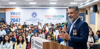 Empowering the Future. My Mission for ‘Viksit Bharat 2047’ through Surakshit Bharat Abhiyan and Youth4Nation keynote speaker,