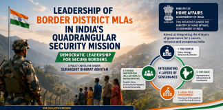 Leadership of Border District MLAs in India’s Quadrangular Security Mission "Strong Borders are Built by Strong Communities, Responsive Governance, and Responsible Democratic Leadership."